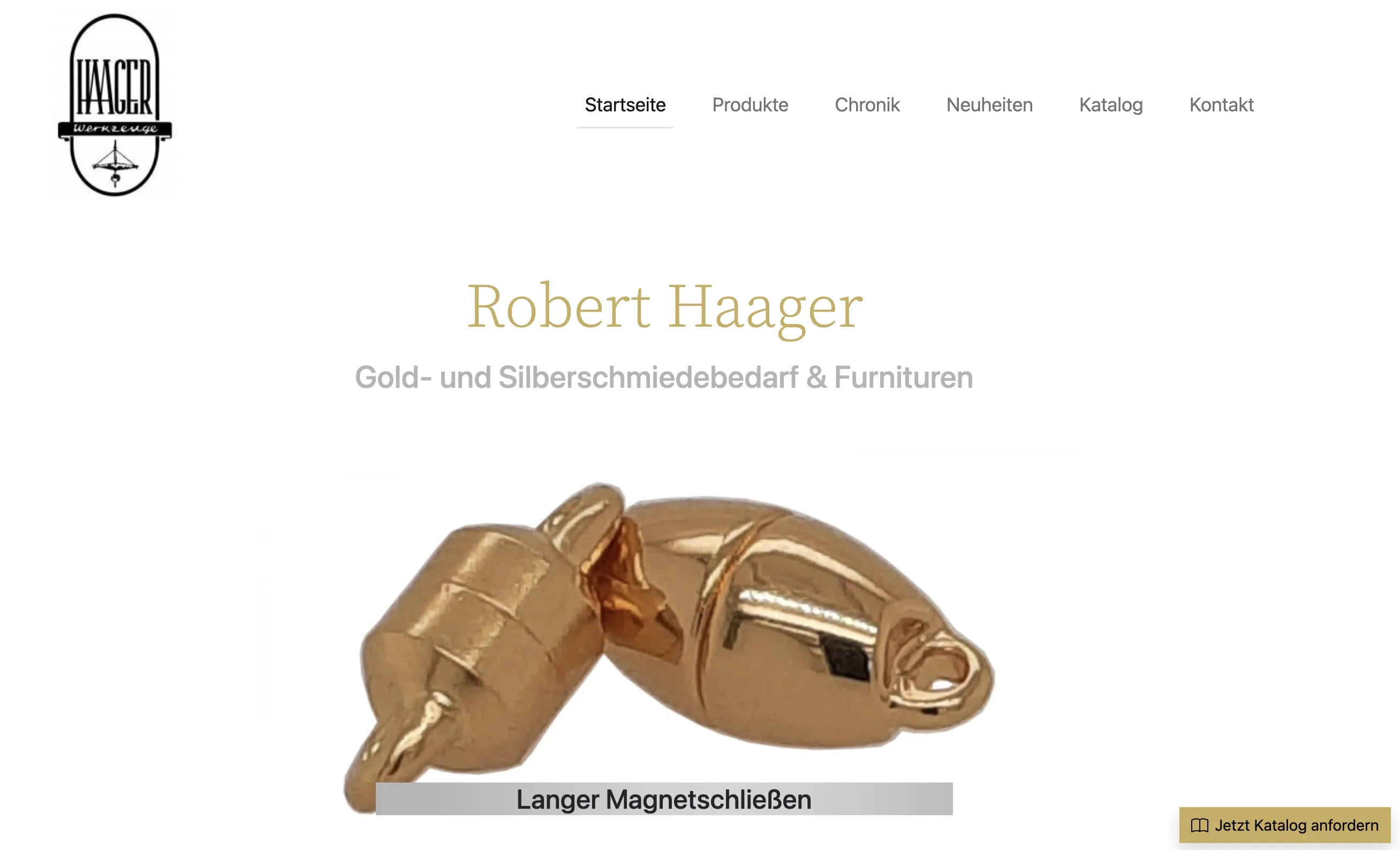 Website für Haager Werkzeuge